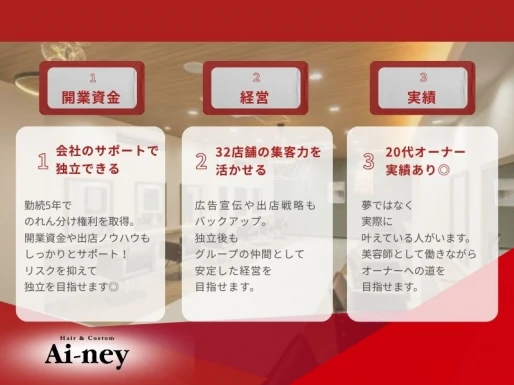 愛知県愛知県でAi-ney 吉川店の求人情報イメージ #868-8673｜サロビ！！（さろび）